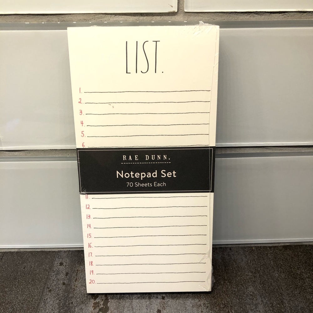 Rae Dunn Notepads